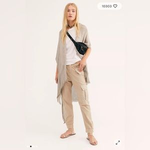 Free People Day Dream Washed Kimono Lunar Grey